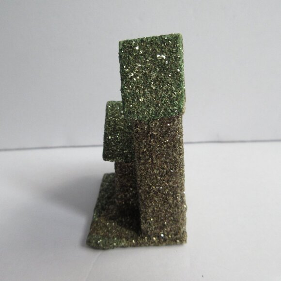 Mica Putz House Miniature Ornament 1950s Japan Christmas Village Church Vintage - Picture 4 of 10